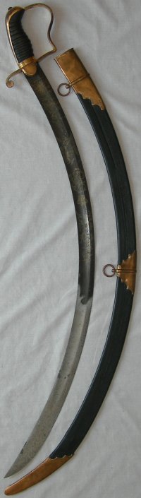 1796 Patt. Pre-1803 blue & gilt British light cavalry officer's sword