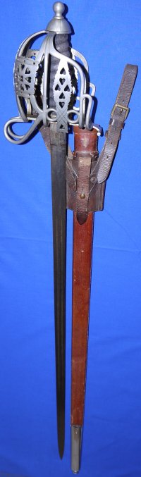 Boer War Scottish Highland Infantry Officer's Basked Hilted Sword