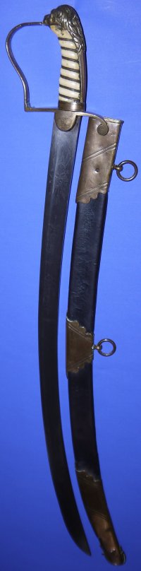 1800's British Yeomanry Cavalry Officer's Sabre, Ivory Grip