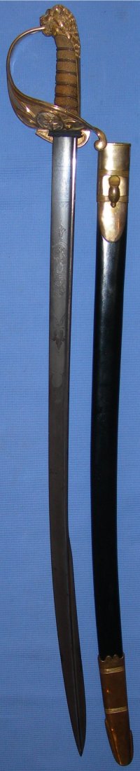 1827 Pattern Pipe-Back Georgian British Naval Officer's Sword (pre 1832)