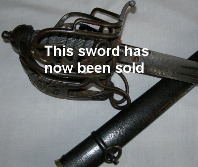1828 Pattern Victorian Black Watch Scottish Infantry Officer’s Broadsword