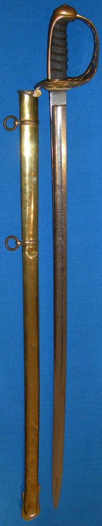 1857 Pattern Victorian Irish / British Royal Engineers Officer's Sword