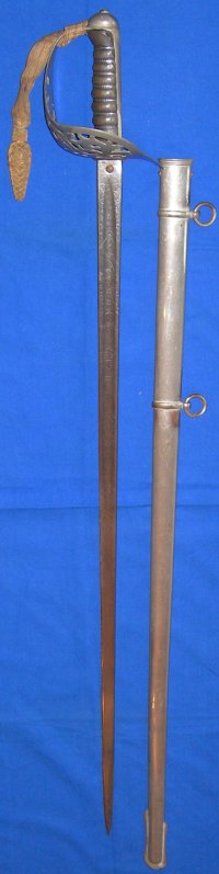1897P Victorian British West Yorkshire Regiment Named Officer's Sword
