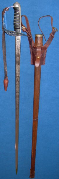1895 Pattern Wilkinson VRI India Staff Corps Named Officer's Sword