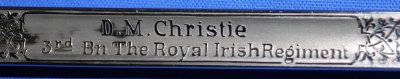 image L86 2 D M Christie 3rd Bn The Royal Irish Regimet