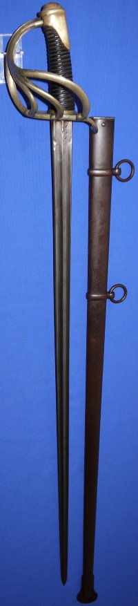 French 1816M Cuirassier Trooper's Sword, Klingenthal 1822