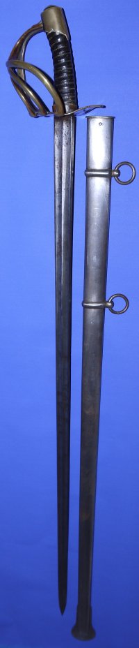 An XIII Waterloo French Cuirassier Heavy Cavalry Trooper's Sword