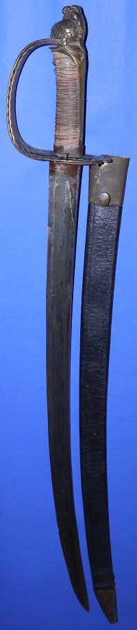 18C French Mounted Infantry Officers Folding Guard Sword, Sold