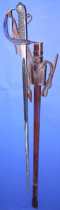 ERII British Infantry Officer’s Sword with Victorian Family Blade