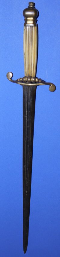 1800's British Royal Naval Officer's 5 Ball Fighting Dirk, Sold