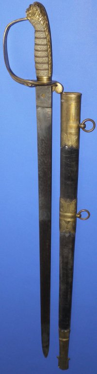 Mid Victorian Percy Bladed RN Officer's Sword, Sold