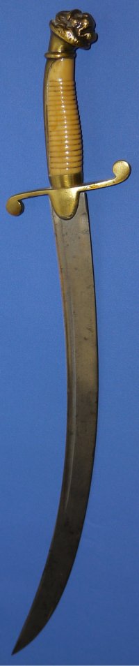 Early 19C EIC Bombay Marine Naval Dirk, Sold