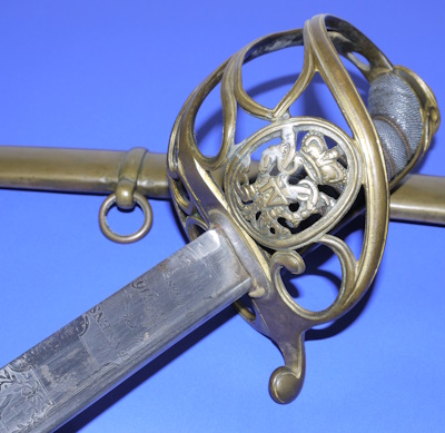 George IV British Infantry Officer's Pipeback Sword