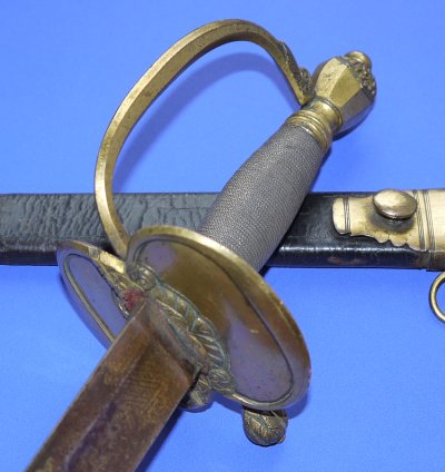 Napoleonic Blue & Gilt British Infantry Officer's Sword