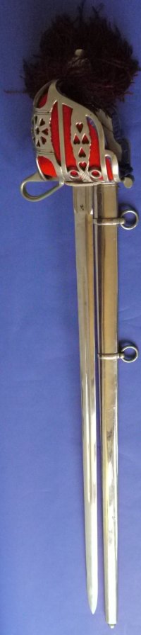 1828P Scottish Infantry Officer's Basket Hilted Broadsword, Sold