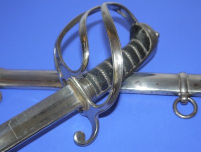 Georgian British 1821P Pipe Back Light Cavalry Officer's Sword