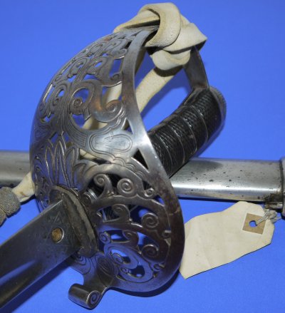Victorian British Lancers Named Officer's Patent Solid Hilt Wilkinson Sword