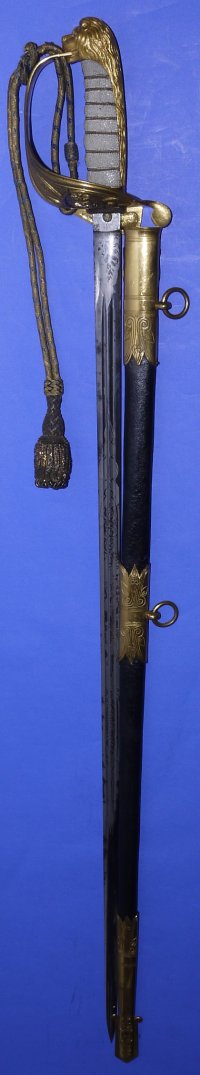 Victorian RN Officer’s Solid Hilt Claymore Sword