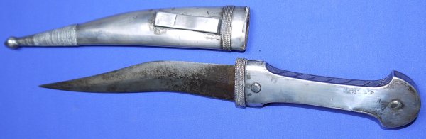 19th / 20th Century Silver Niello Russian Khanjali Dagger