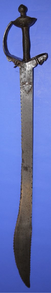 18/19C Indo-Persian Sosun Patta / Zulfikar Sword