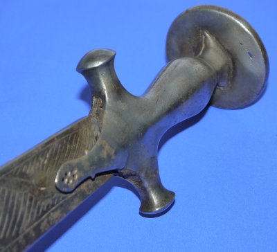 19C Indian Tulwar Hilted Kukri Short Sword