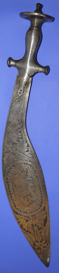 19C Indian Tulwar Hilted Kukri Short Sword