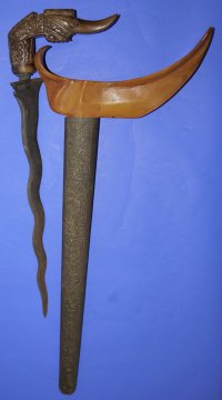 Keris Hulu Pekaka Tajong Lurus Bangsa Agong Besar