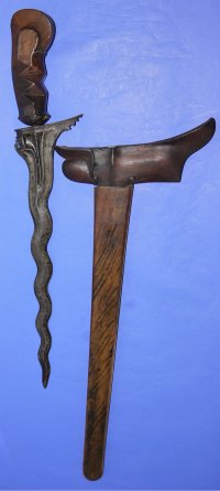 Javanese Gayaman Keris Jung Isi Dunya Pamor