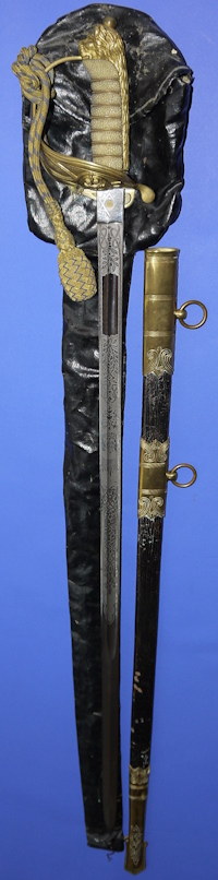 WW2 British RN Commissioned Engineer Officer’s Sword