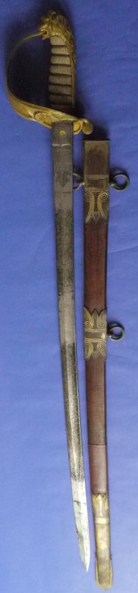 Mid 19C / Victorian British RN Officer's Sword, Sold