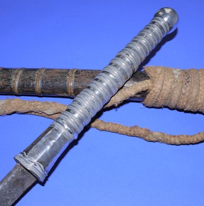 19C/20C Silver Burmese Dha Sword